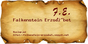 Falkenstein Erzsébet névjegykártya